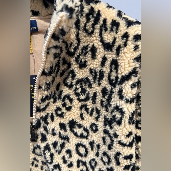 Polo Ralph Lauren Little Girl's & Girl's Leopard-Print Faux-Shearling Pullover - Picture 4 of 6